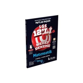8. Sınıf LGS Matematik 12'li Hedef Deneme - Muba Yayınları