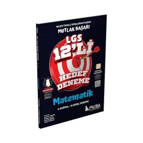 8. Sınıf LGS Matematik 12'li Hedef Deneme - Muba Yayınları
