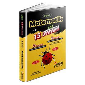 8. Sınıf LGS Matematik 15 Deneme Aydın Yayınları