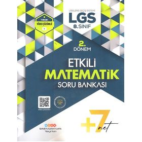 8. Sınıf LGS Matematik 2. Dönem Soru Bankası Etkili Matematik Yayınları