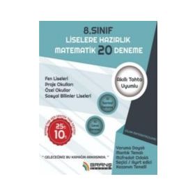 8. Sınıf LGS Matematik 20 Deneme - Branş Akademi Yayınları