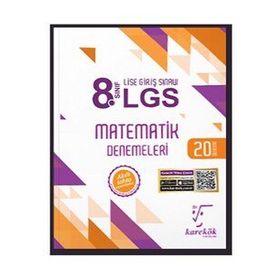 8. Sınıf LGS Matematik 20'li Deneme Sınavı - Karekök Yayınları