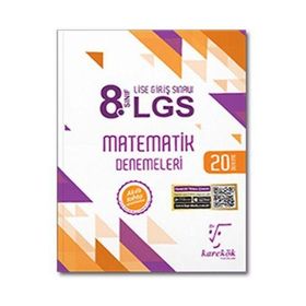 8. Sınıf LGS Matematik 20'li Deneme Sınavı - Karekök Yayınları