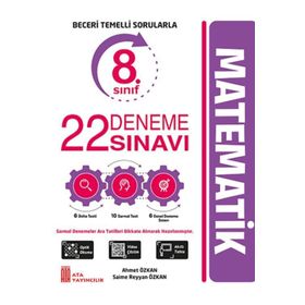 8. Sınıf LGS Matematik 22 Deneme Sınavı - Ata Yayınları