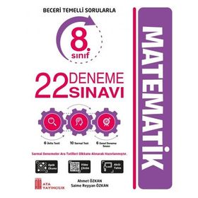 8. Sınıf LGS Matematik 22 Deneme Sınavı - Ata Yayınları