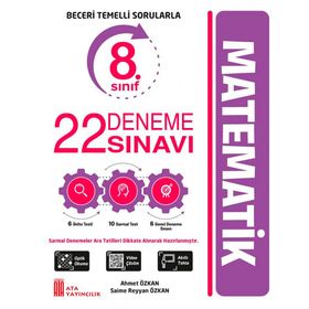8. Sınıf LGS Matematik 22 Deneme Sınavı - Ata Yayınları
