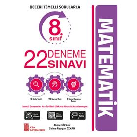 8. Sınıf LGS Matematik 22 Deneme Sınavı - Ata Yayınları