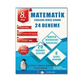8. Sınıf LGS Matematik 24 Branş Denemesi - İdol Yayınları