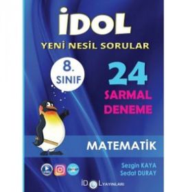 8. Sınıf LGS Matematik 24 Branş Denemesi - İdol Yayınları