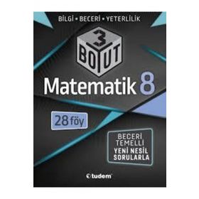 8. Sınıf LGS Matematik 3 Boyut 28 Föy - Tudem Yayınları