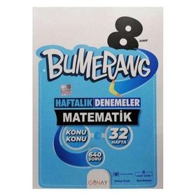 8. Sınıf LGS Matematik Bumerang 32 Haftalık Denemeler