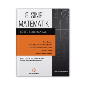 8. Sınıf LGS Matematik Codec Soru Bankası İncedetay Yayıncılık