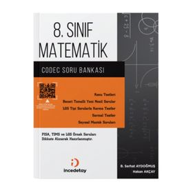 8. Sınıf LGS Matematik Codec Soru Bankası İncedetay Yayıncılık