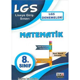 8. Sınıf LGS Matematik Deneme Tekiz Yayınları