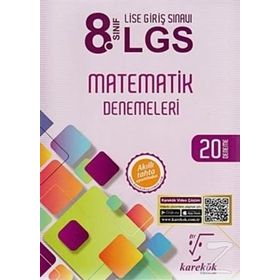 8.Sınıf LGS Matematik Denemeleri 20 - Karekök