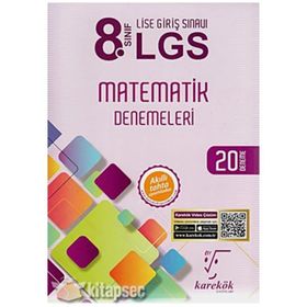 8. Sınıf LGS Matematik Denemeleri Karekök Yayınları