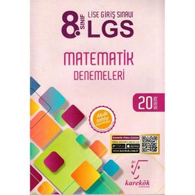 8. Sınıf LGS Matematik Denemeleri Karekök Yayınları