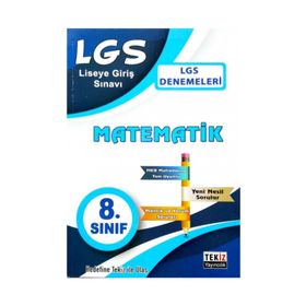 8. Sınıf LGS Matematik Denemeleri Kollektif Tekiz Yayıncılık