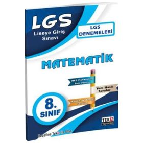8. Sınıf LGS Matematik Denemeleri Kollektif Tekiz Yayıncılık