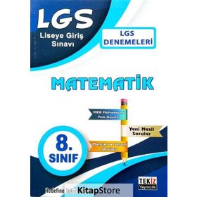8. Sınıf LGS Matematik Denemeleri Kollektif Tekiz Yayıncılık