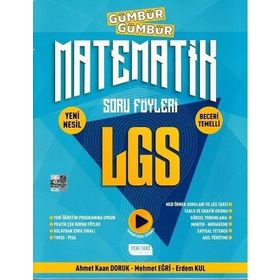 8. Sınıf LGS Matematik Gümbür Gümbür Soru Föyleri-Yeni Tarz Yayınları