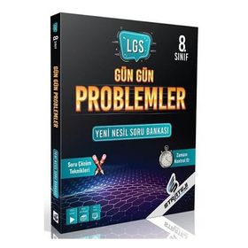 8. Sınıf LGS Matematik Gün Gün Problemler Soru Bankası - Strateji Yayınları