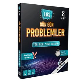 8. Sınıf LGS Matematik Gün Gün Problemler Soru Bankası - Strateji Yayınları