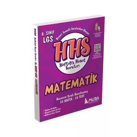 8.Sınıf LGS Matematik Haftalık Hasat Soruları HHS Muba Yayınları