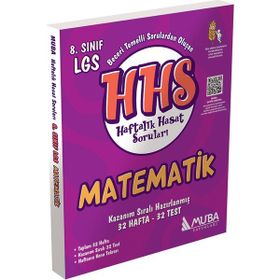 8.Sınıf LGS Matematik Haftalık Hasat Soruları HHS Muba Yayınları