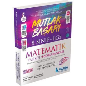 8. Sınıf LGS Matematik Mutlak Başarı Fasikül Soru Bankası Muba Yayınları