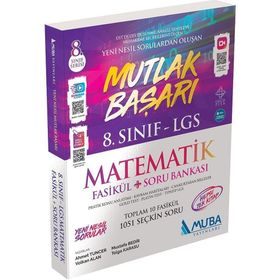 8. Sınıf LGS Matematik Mutlak Başarı Fasikül Soru Bankası Muba Yayınları