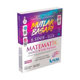 8. Sınıf LGS Matematik Mutlak Başarı Fasikül Soru Bankası Muba Yayınları