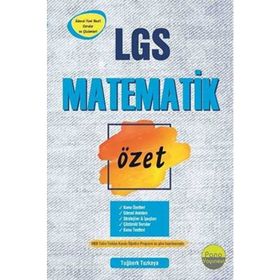 8. Sınıf LGS Matematik Özet-Pano Yayınları