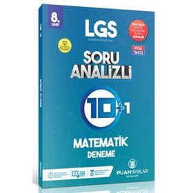8. Sınıf LGS Matematik Soru Analizli 10+1 Deneme Puan Yayınları