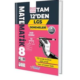 8. Sınıf LGS Matematik Tam 12'den Denemeleri-Berkay Yayınları