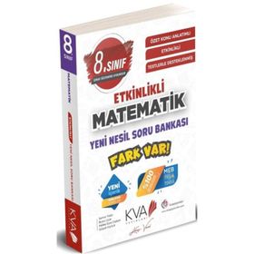 8. Sınıf LGS Matematik Yeni Nesil Etkinlikli Fark Var Soru Bankası Kva Yayınları
