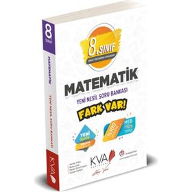 8. Sınıf LGS Matematik Yeni Nesil Etkinlikli Fark Var Soru Bankası Kva Yayınları