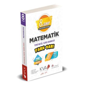 8. Sınıf LGS Matematik Yeni Nesil Etkinlikli Fark Var Soru Bankası Kva Yayınları
