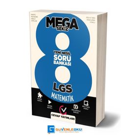 8. Sınıf LGS Mega Matematik Soru Bankası Cevap Yayınları