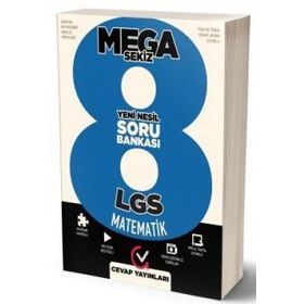 8. Sınıf LGS Mega Matematik Soru Bankası Cevap Yayınları