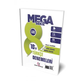 8. Sınıf LGS Mega Türkçe 10'lu Denemeleri-Cevap Yayınları