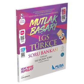 8. Sınıf Lgs Mutlak Başarı Türkçe Soru Bankası-Muba Yayınları