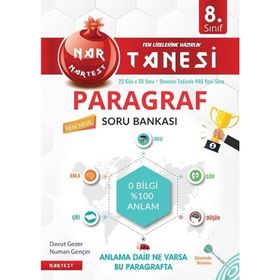8. Sınıf Lgs Nar Tanesi Paragraf Soru Bankası-Nartest Yayınları