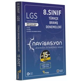 8. Sınıf LGS Navigasyon 15 li Türkçe Branş Denemeleri-Rasyonel Yayınları