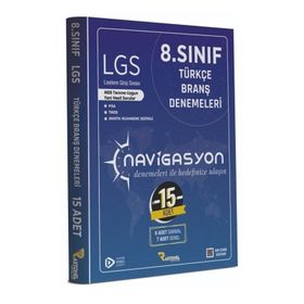 8. Sınıf LGS Navigasyon 15 li Türkçe Branş Denemeleri-Rasyonel Yayınları