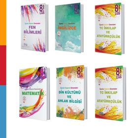 8. Sınıf LGS Öğretici Kazanım Denemeleri 6 lı Set Süreç Yayın Dağıtım