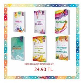 8. Sınıf LGS Öğretici Kazanım Denemeleri 6 lı Set Süreç Yayın Dağıtım