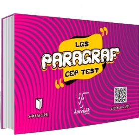 8. Sınıf LGS Paragraf Cep Test Karekök Yayınları