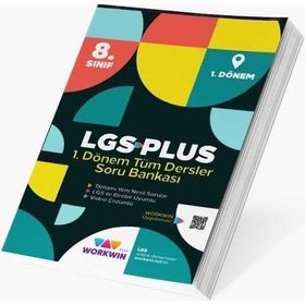8. Sınıf LGS Plus 1. Dönem Tüm Dersler Soru Bankası-Workwin Yayınları