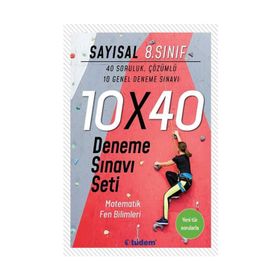 8. Sınıf Lgs Sayısal 10x40 Deneme-Tudem Yayınları